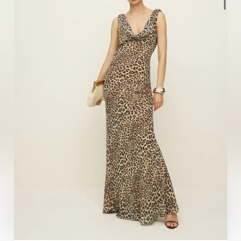 REFORMATION Cavallo Leopard Print Dress